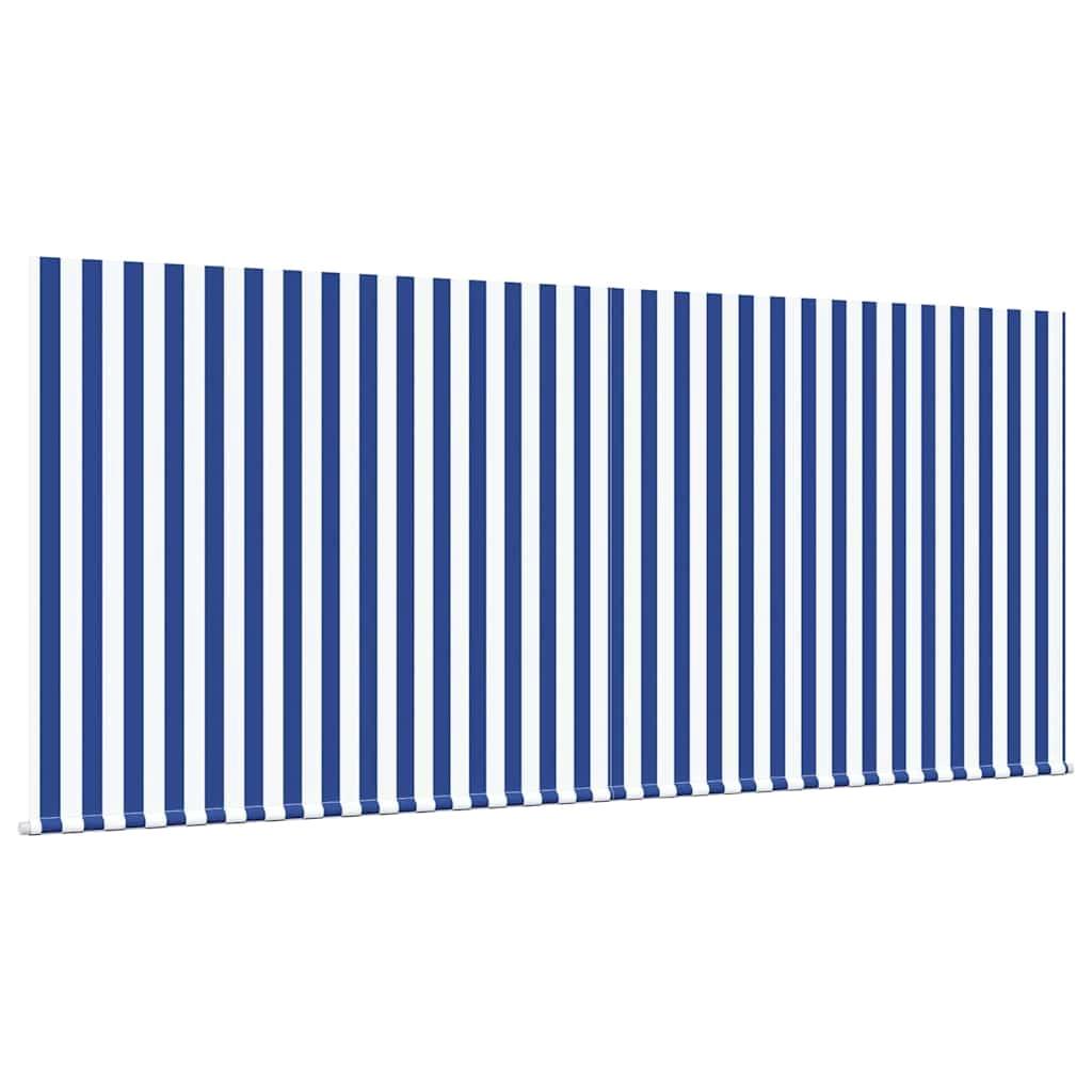 Auvent rétractable bleu et blanc 300x250 cm, auvent d'extérieur en tissu, pare-soleil, couverture de tonnelle