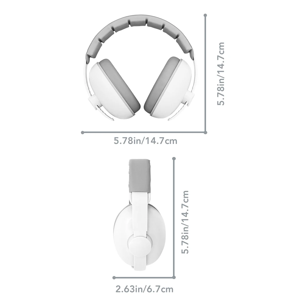 1pc proteção de ouvido do bebê anti-ruído earmuffs fones de ouvido para sono & viagem proteção de ouvido com design extensível