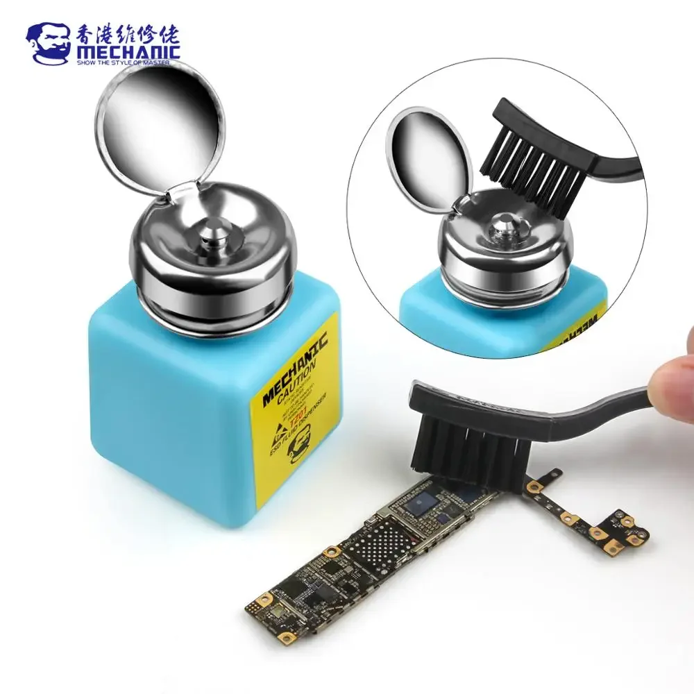 Mechanik TZ01 120ml 180ml butelka alkoholu pompa ciśnieniowa do telefonu komórkowego PCB do naprawy płyty głównej narzędzie do czyszczenia butelka alkoholu