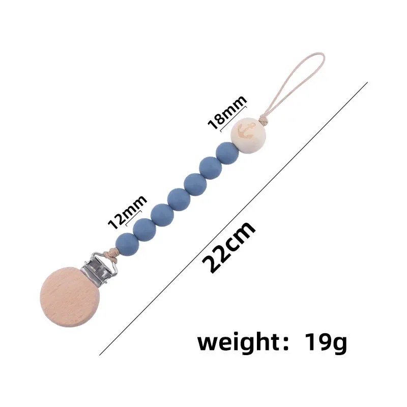 ส่วนบุคคล Baby Pacifier คลิปที่กําหนดเองชื่อซิลิโคนลูกปัดจุกนม Dummy คลิปแกะสลักทารกไม้ Pacifier ผู้ถือทารกแรกเกิดของขวัญ