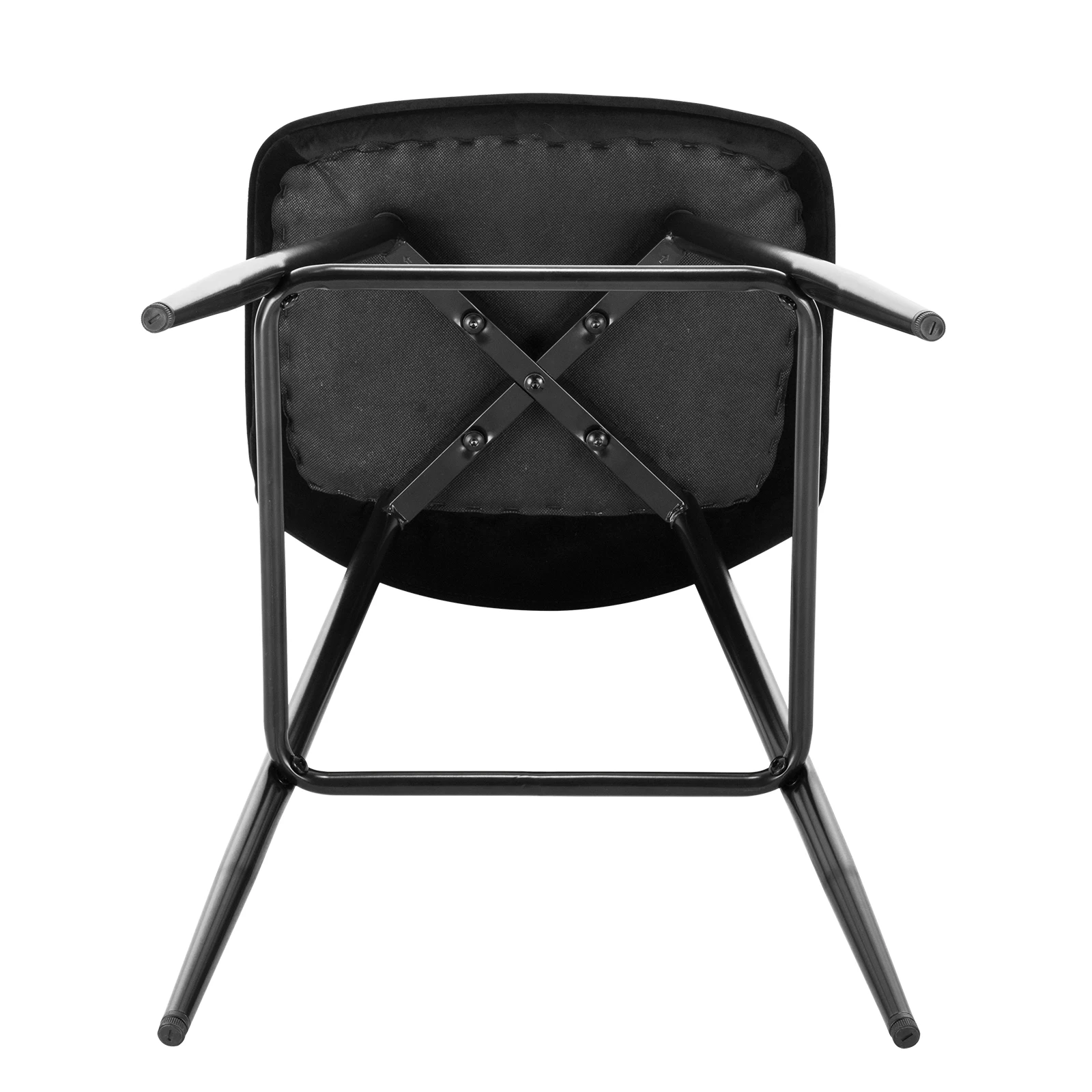 WOLTU 2 Teile/satz Bar Stühle Samt Barhocker Haushalt Hohe Thekenhocker mit rückenlehne Fußstütze Weichen Sitz Metall Füße Hause