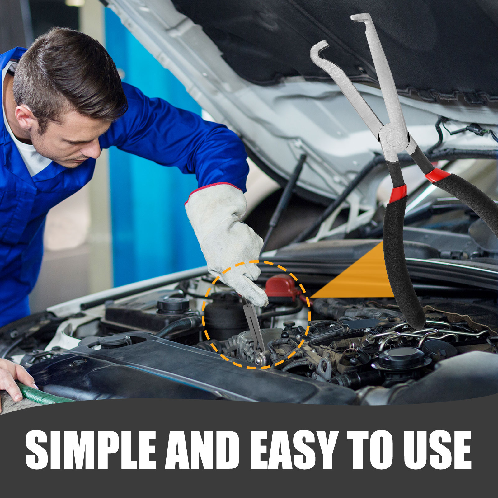 Ferramenta de desconexão elétrica automática, alicate multiuso de remoção de conector elétrico para carro, motocicleta, ferramentas de reparo automotivo