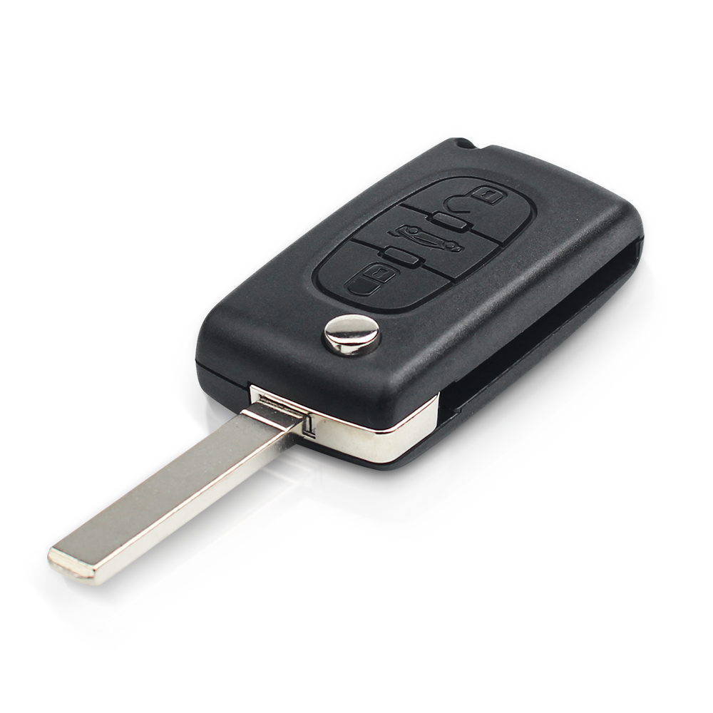 KEYYOU 3 Botão do Controle Remoto Chave CE0523/CE0536 para Peugeot 207 208 307 308 407 408 433MHZ Circuito ID46 - PCF7941 HU83/VA2 Chave Do Carro Da Aleta para CITROEN C1 C2 C3 C4 C5 Berlingo Picasso Vehicle