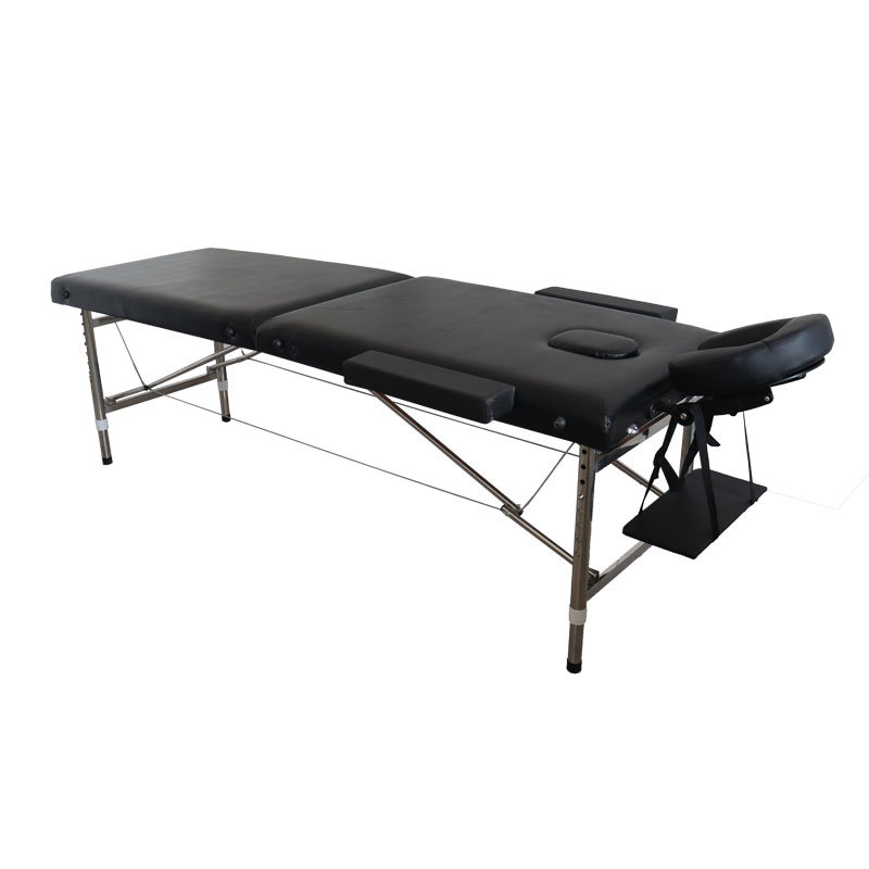 Draagbaar multifunctioneel massagebed Opvouwbaar schoonheidsmassage Push-back bed Inspectie Gezondheidsonderzoekbed