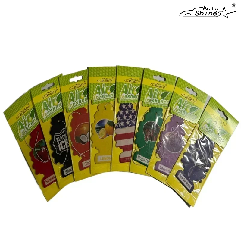 Ambientador de ar para carro, cone de papel de chá perfumado natural, perfume suspenso, fragrância de vanília, árvore de natal, acessórios para interior do carro