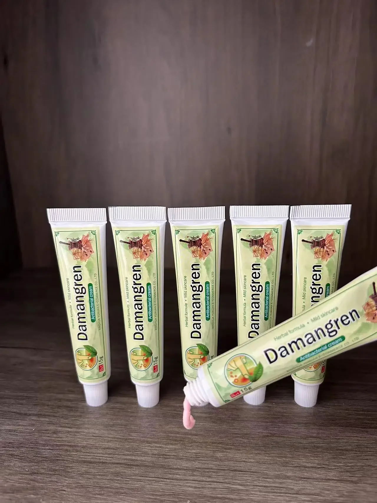 1PCS 100% Original damangren Pink Psoriasis Cream Powerful Dermatitis Eczematoid Eczema Ointment (with box)