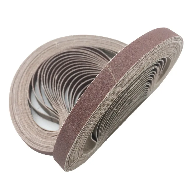 Bộ 50 330*10 Chà Nhám Thắt Lưng 40-400Grits Giấy Nhám Nhám Ban Nhạc Dây Nhám Dụng Cụ Gỗ Kim Loại Mềm Đánh Bóng