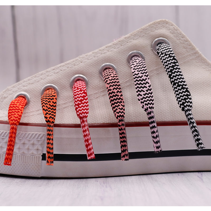 Кружевные пижамы Weiou 7 мм для мужчин и женщин, унисекс, кроссовки из полиэстера с завязкой на талии, на плоской шнурке 120-180 см, двухцветные, смешанные шнурки, оптовая продажа