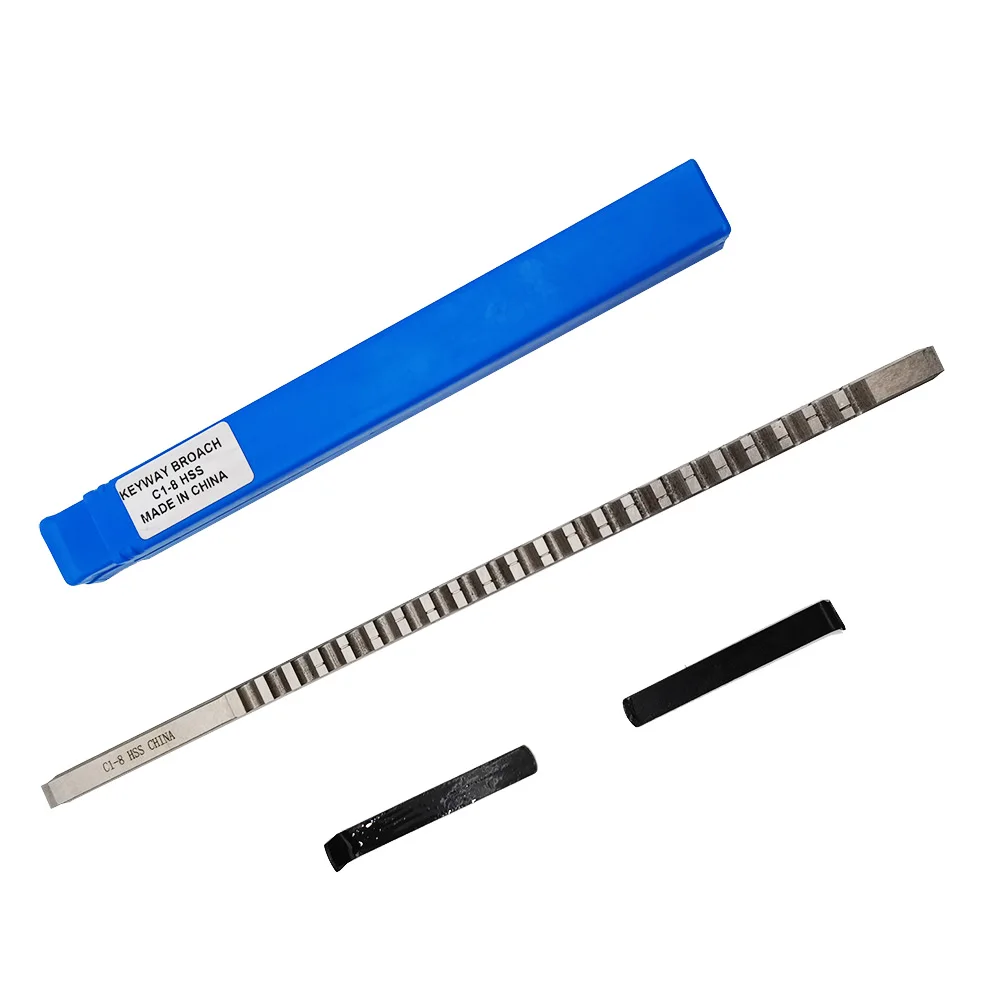 1 unidad 2/3/4/5/6/8/10/12/14/16/18mm A1/B1/C1/D1/E1 tipo empuje broches de chavetero HSS herramientas de chavetero para máquina herramienta CNC