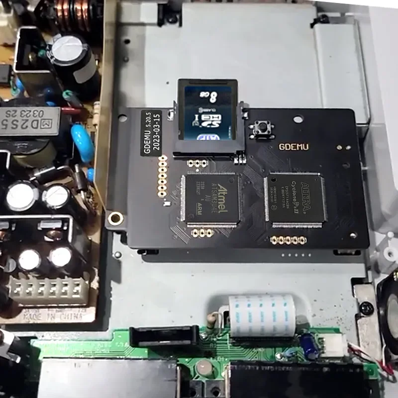 REMANK GDEMU v5.20.5 ドリームキャスト v5.20.5 V5.15b セガドリームキャスト Gdemu GDU DC VA1 光学ドライブボードとリモートカードマウントキット