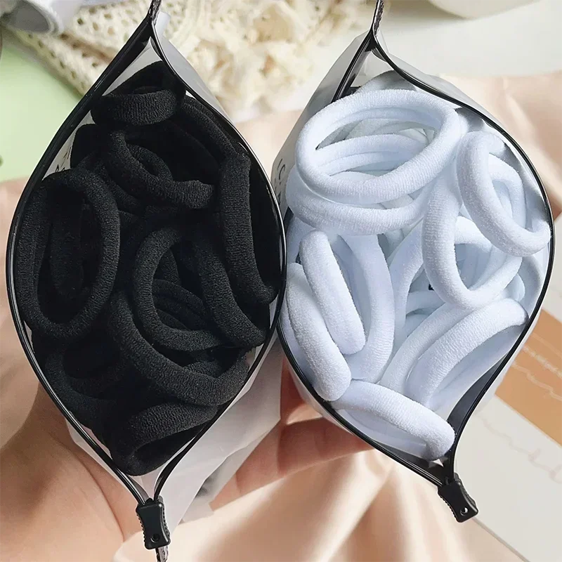30/50/100 unids/lote, bandas para el cabello de colores mezclados para niña, lazos básicos para el cabello, diadema elástica, accesorios para el cabello para mujer, soporte para cola de caballo