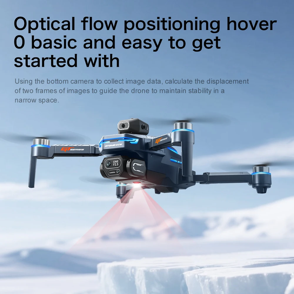 2025 novo gt8 pro wifi fpv drone grande angular câmera hd inteligente evitar obstáculos quadcopter altura segurar rc brinquedos dobráveis presente