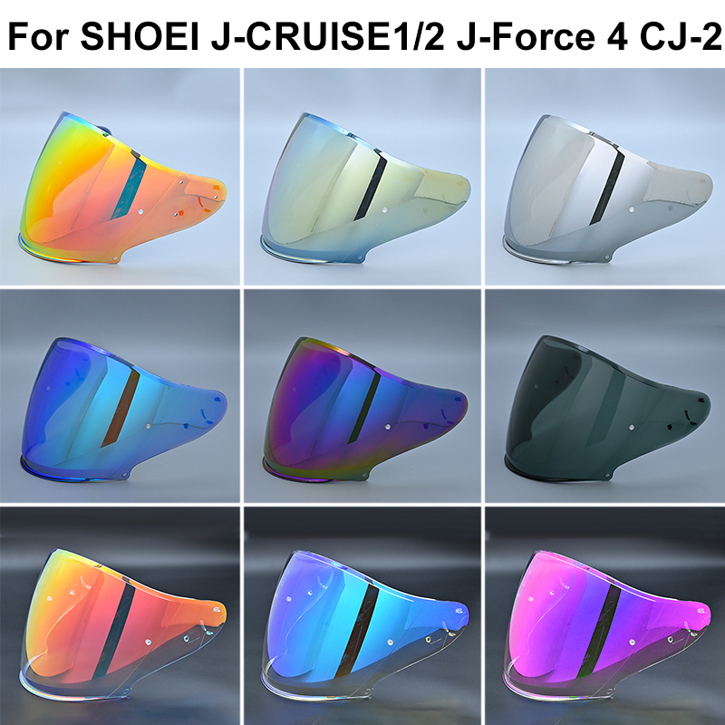 Visera de casco para SHOEI j-cruise 1 j-cruise 2 j-force 4 CJ-2, lente para casco de motocicleta, protector facial abierto, Viseria Capacete Moto Glasse
