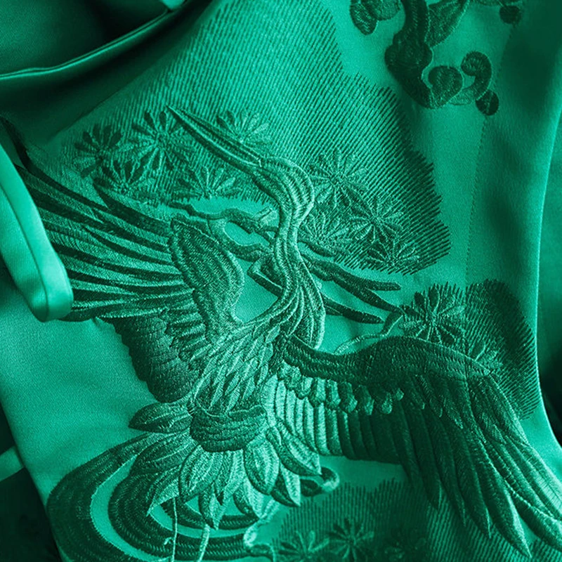 วินเทจสไตล์จีนOuterwearเสื้อกั๊กสีขาวCrane/ดอกไม้ปักLacingเสื้อฤดูใบไม้ผลิและฤดูร้อนผู้หญิงเสื้อผ้า
