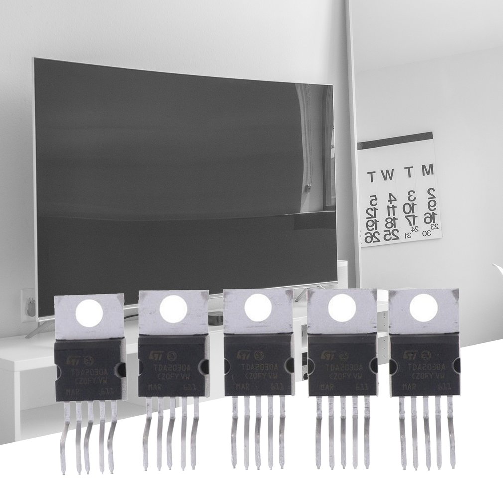 5 peças amplificadores lineares tda2030a 35w tda2030 componente eletrônico ic 18w hi-fi amplificador de áudio driver TO-220-5P dropshipping