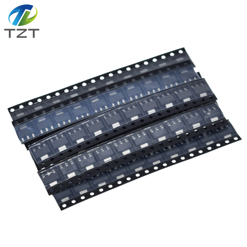 70pcs = 7 Kinds *10pcs AMS1117 Kit AMS1117-ADJ AMS1117-5.0V AMS1117-3.3V AMS1117-2.5V AMS1117-1.8V AMS1117-1.5V AMS1117-1.2V TZT