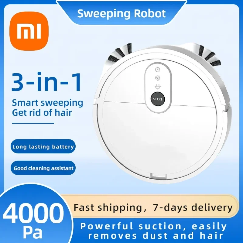 Xiaomi 3 In 1 Smart Sweeping Robot 4000Pa Household Cleaning Machine Pet Hair Cleaning Machine Sweeping And Mopping Floor Carpet