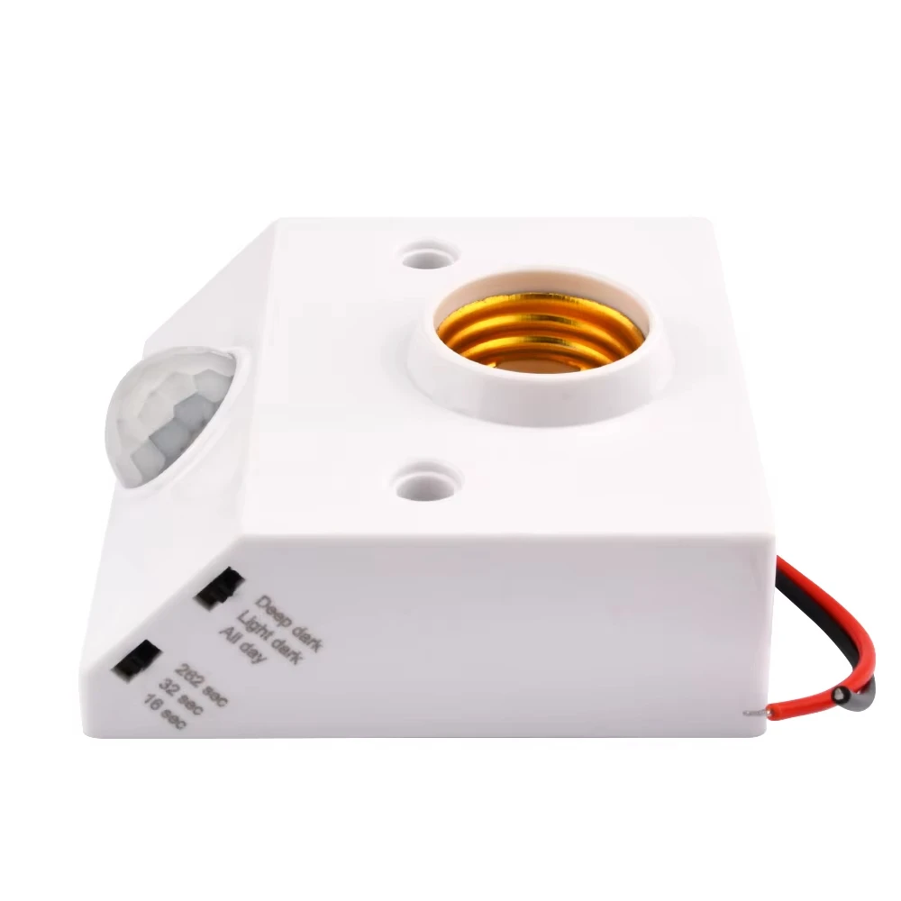 Smart 85V-265V PIR Induktion Infrarot Motion Sensor E27 LED lampe Basis Halter Mit licht Control Schalter birne Sockel Adapter