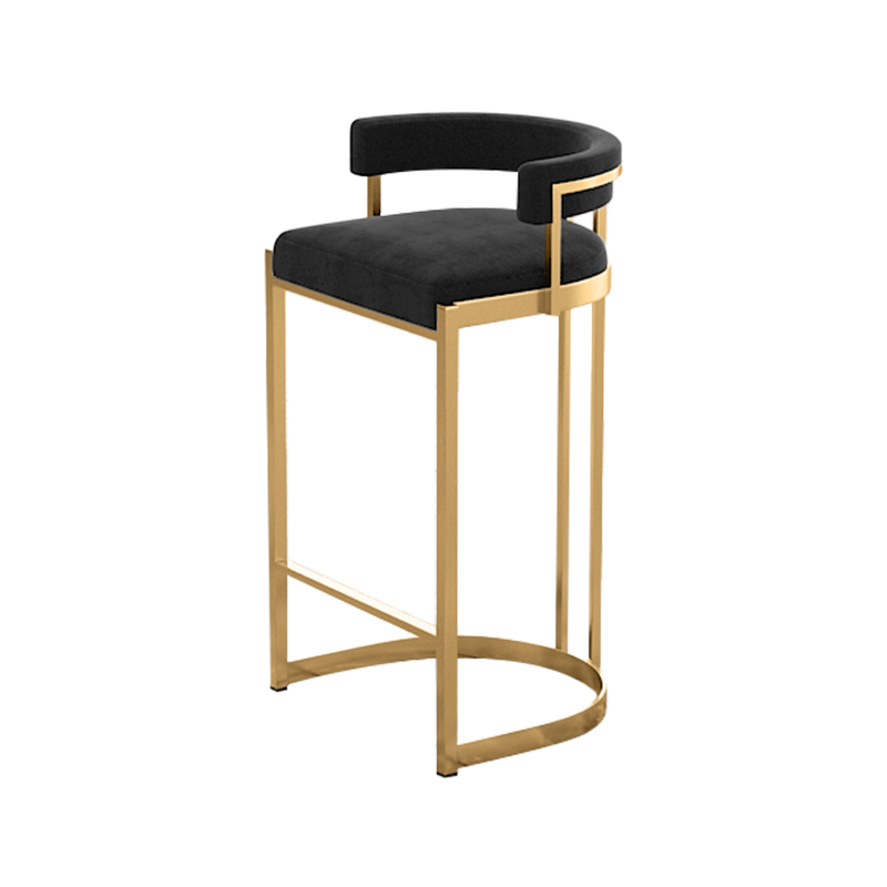 Bar Stool Iron Home Back Bar Stool Light weight Luxury Simple Counter Stool Kitchen Stools