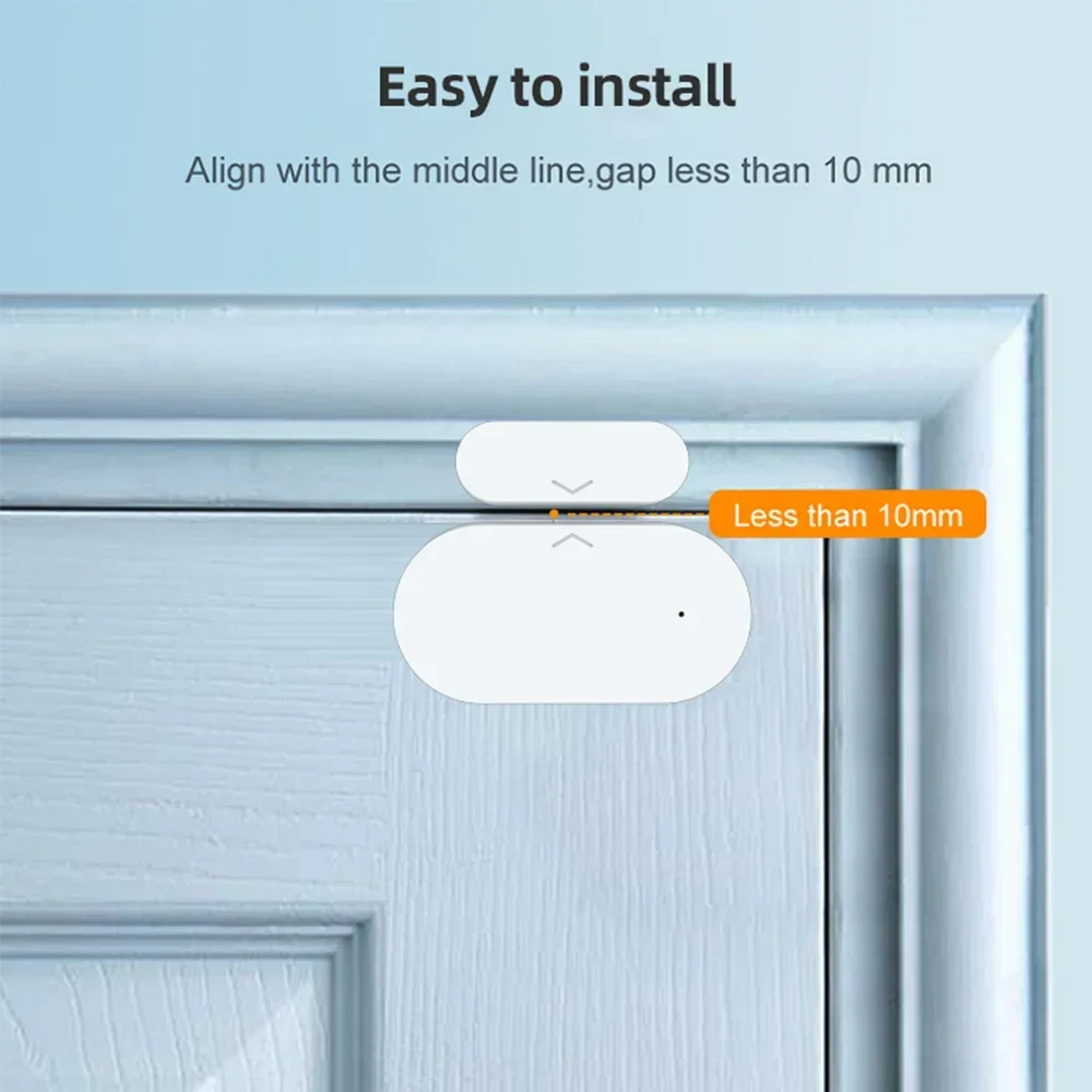 Tuya Zigbee เซ็นเซอร์ประตูหน้าต่างสัญญาณกันขโมย Smart Home Automation ป้องกันความปลอดภัย Smart Life ทํางานร่วมกับ Alexa Google Home