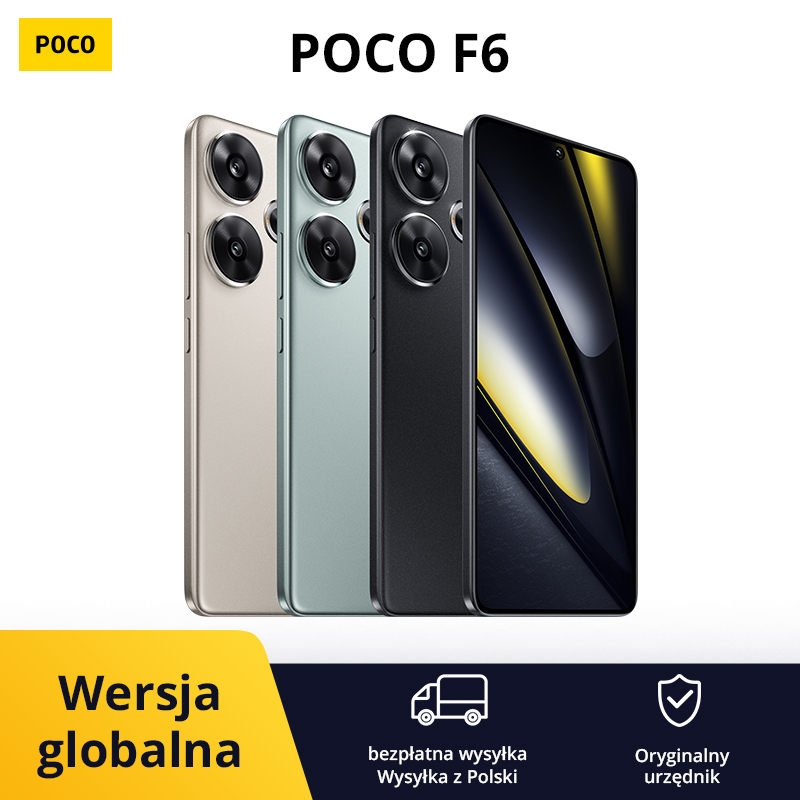 POCO F6 Smartphone Versión Global Snapdragon ® 8s Gen 3 90W Turbo Carga 5000mAh Batería