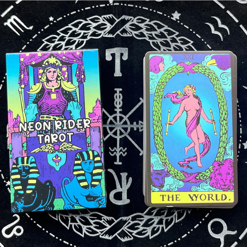 10.3*6cm Neo Rider Tarot Deck 78 Colorful Tarot Cards for Beginners Rider-waite Tarot System Pocket Size