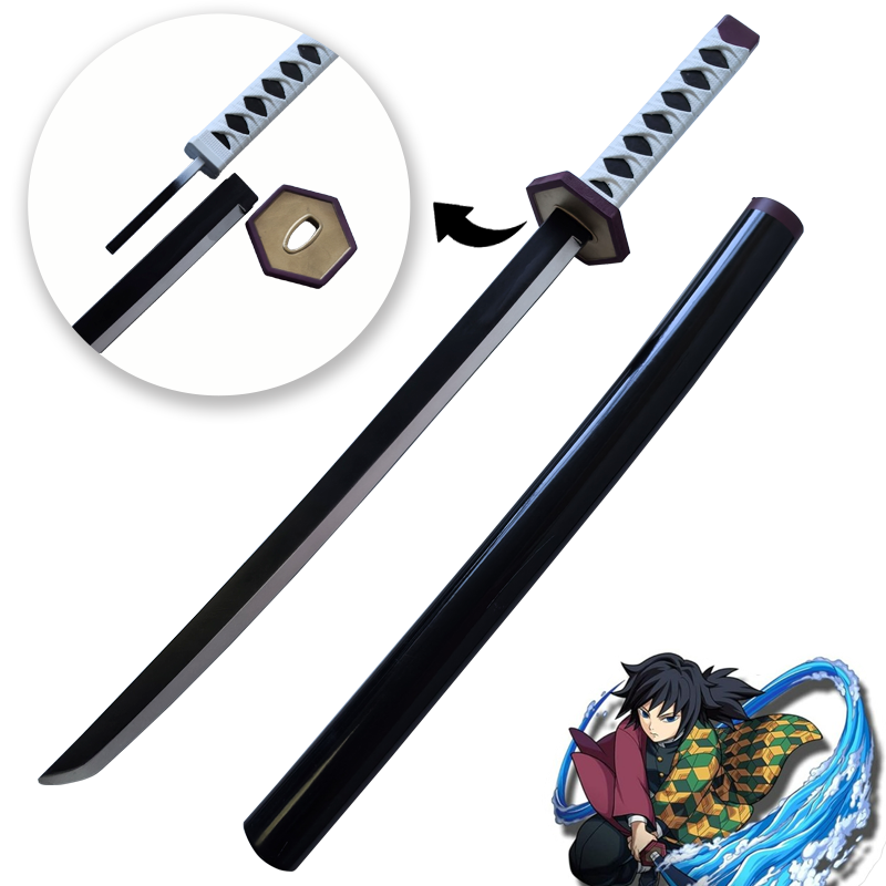 72cm Anime Katana Original Assembled Sword Cosplay Props Orange  Kyoujurou Tanjirou Tokitou Muichirou Swords
