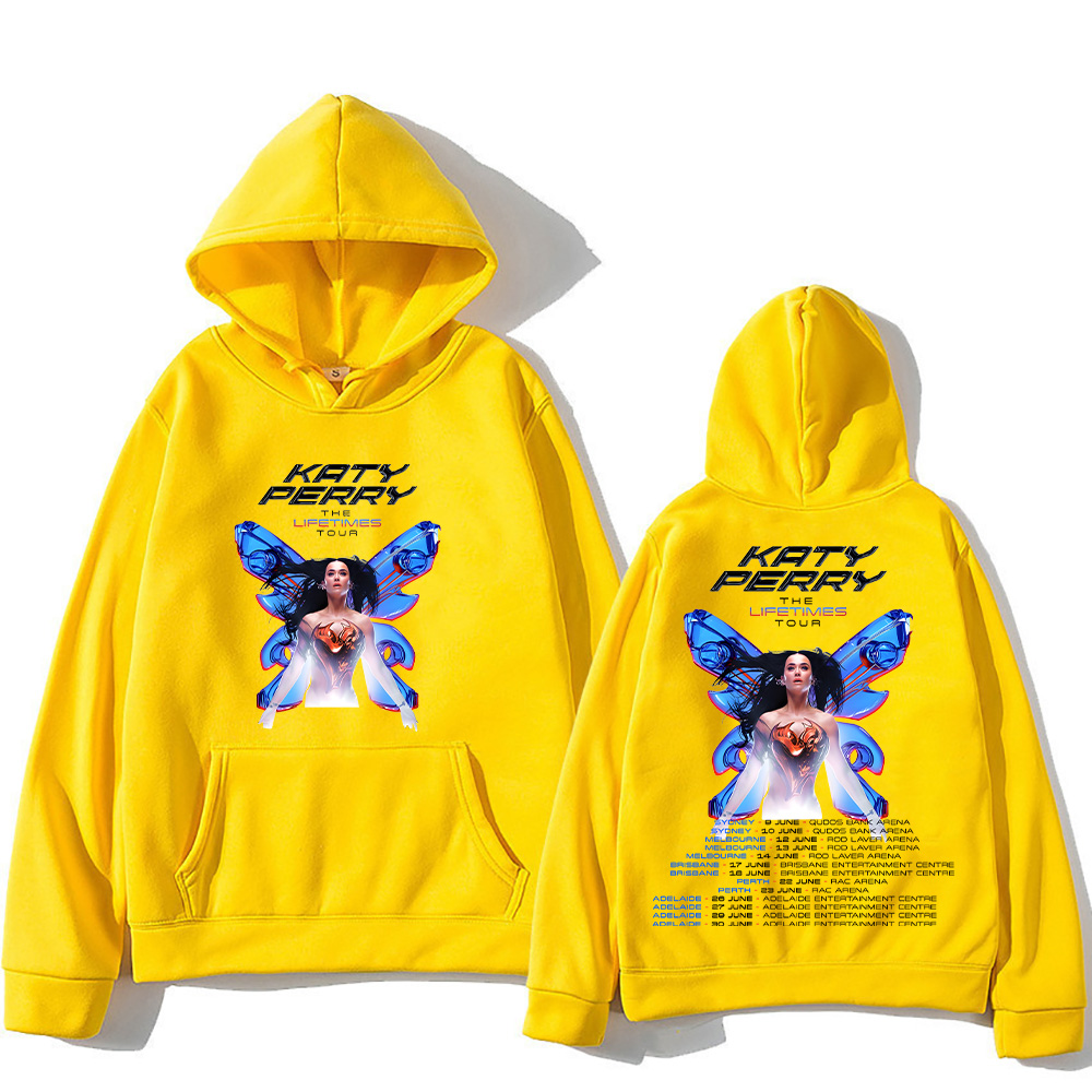 Толстовка с капюшоном и принтом Кэти Перри на осень и зиму