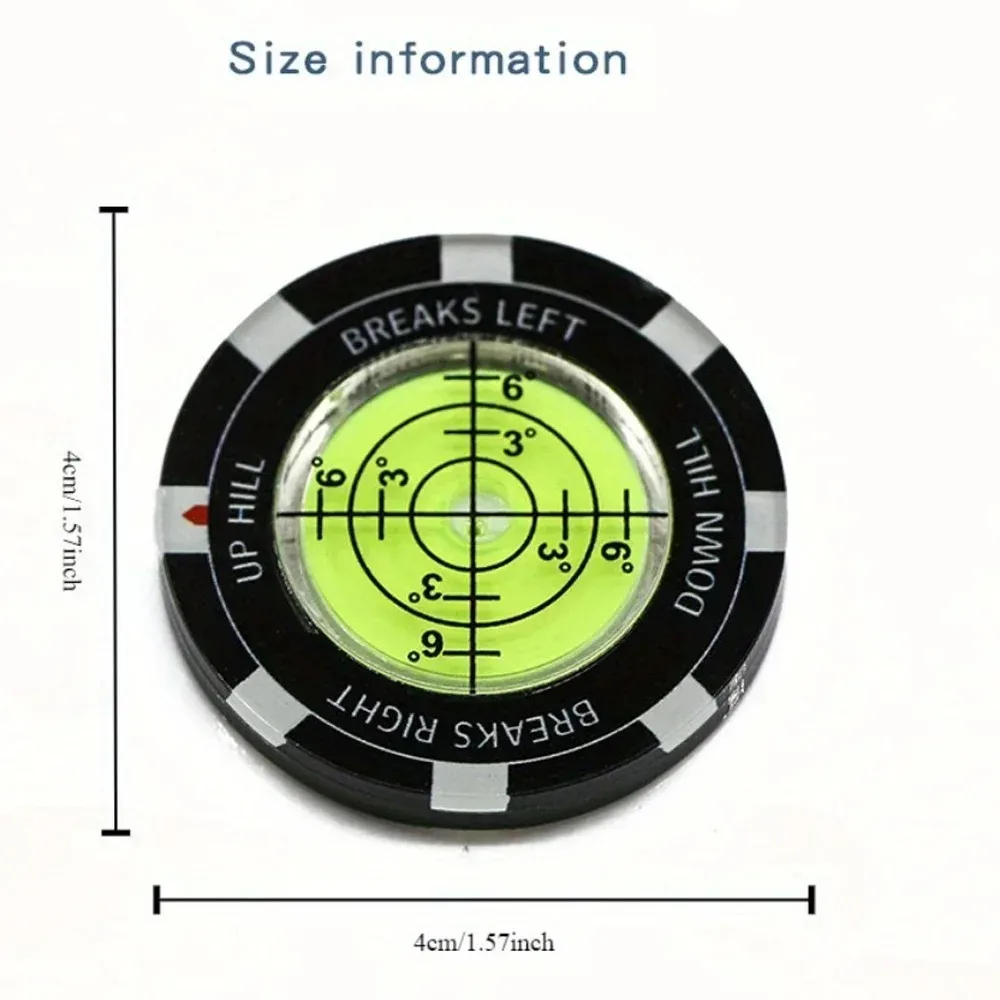 Golf Putt Ball Marker High Precision Round Green Reader Golfing Putting Aid Slope Reader 1PC