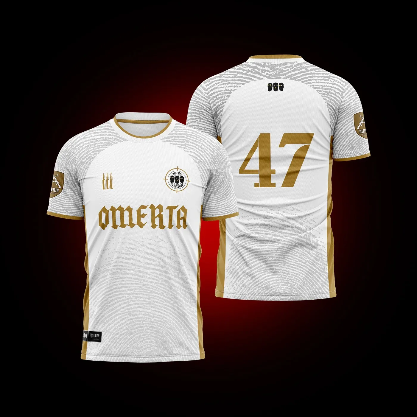 OMERTA 47 Fans verano 3D estampado transpirable Jersey hombres ropa deportiva al aire libre hombre cuello redondo manga corta niños camiseta