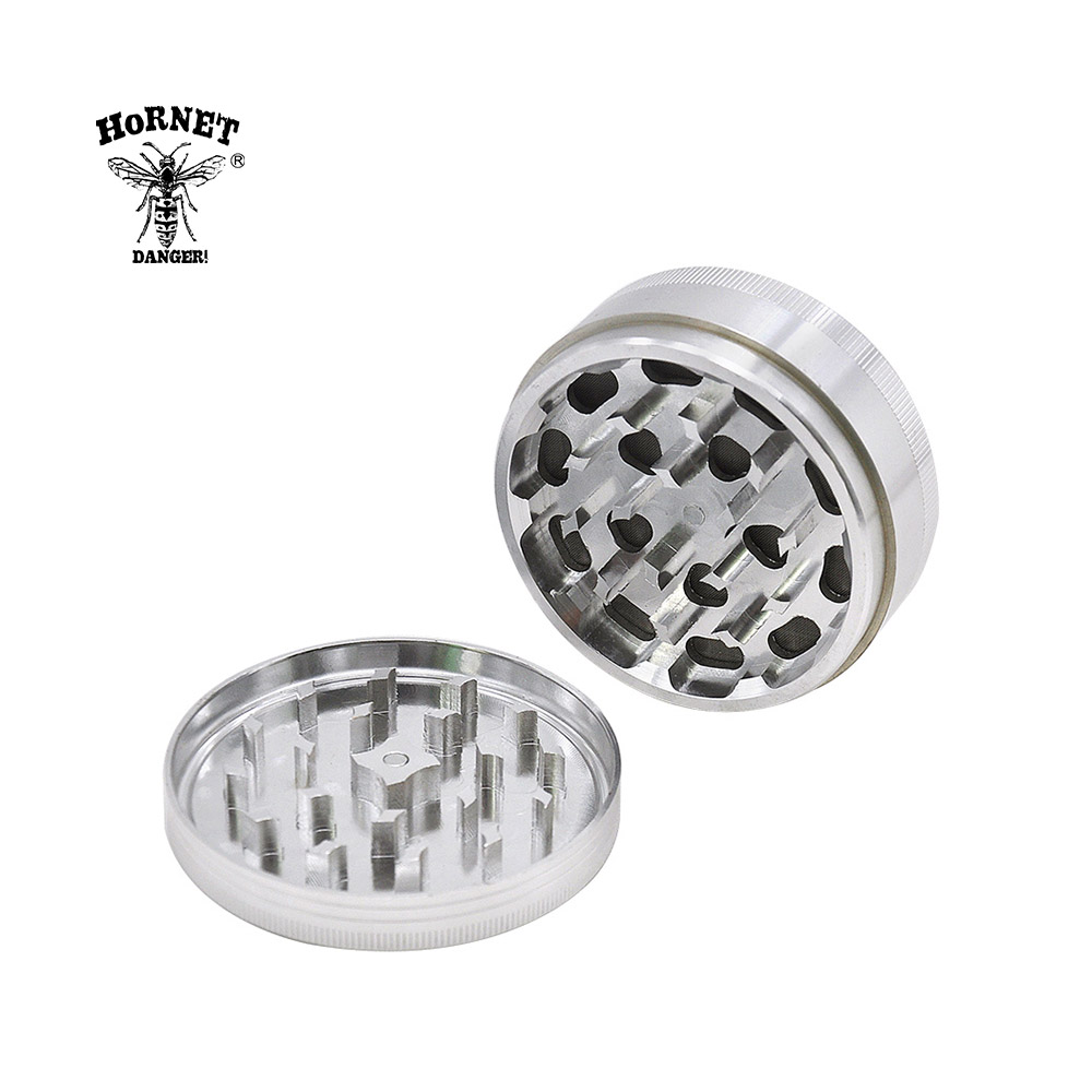 Logam Aluminium Ramuan Molinillo 75 MM 3 Lapisan Tembakau Molinillo dengan Berlian Tajam Gigi Herbal Penghancur Miller Moegres Erva