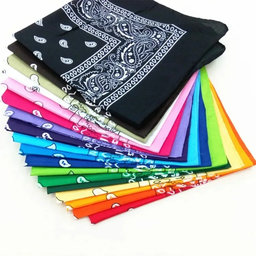 Bandana Unisex para hombre y mujer, diadema de vaquero para hombre, gorros deportivos para motorista, envoltura para el pelo para la muñeca, bufanda envolvente para la cabeza de un solo lado, Paisley