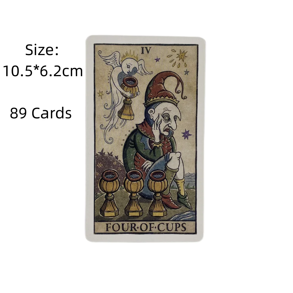 Lune Tarot Della Luna Deck Cartes A 89 Oracle English Visions Divination Édition Illustrée Borad Jeux de Jeu
