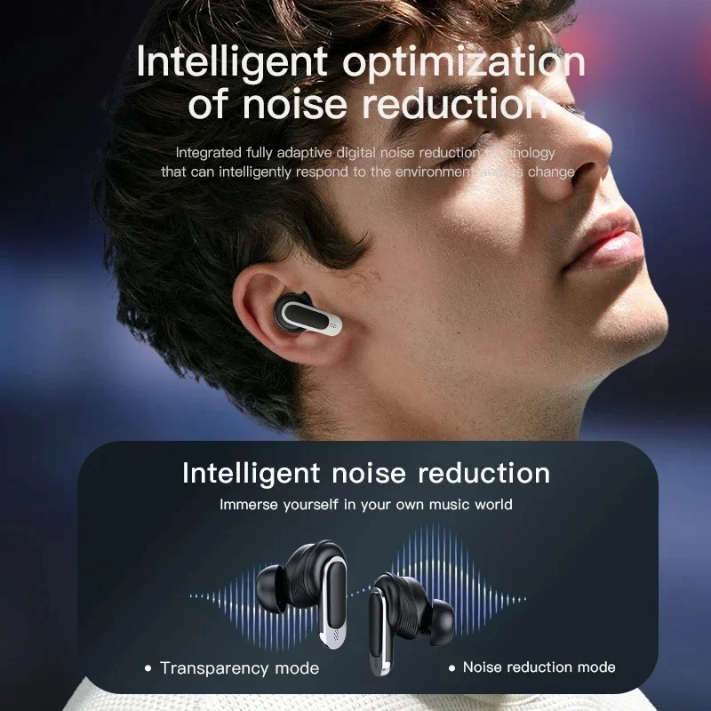 Xiaomi-auriculares TWS V8 ANC + ENC, inalámbricos por Bluetooth, con cancelación de ruido, intrauditivos con pantalla táctil y micrófono