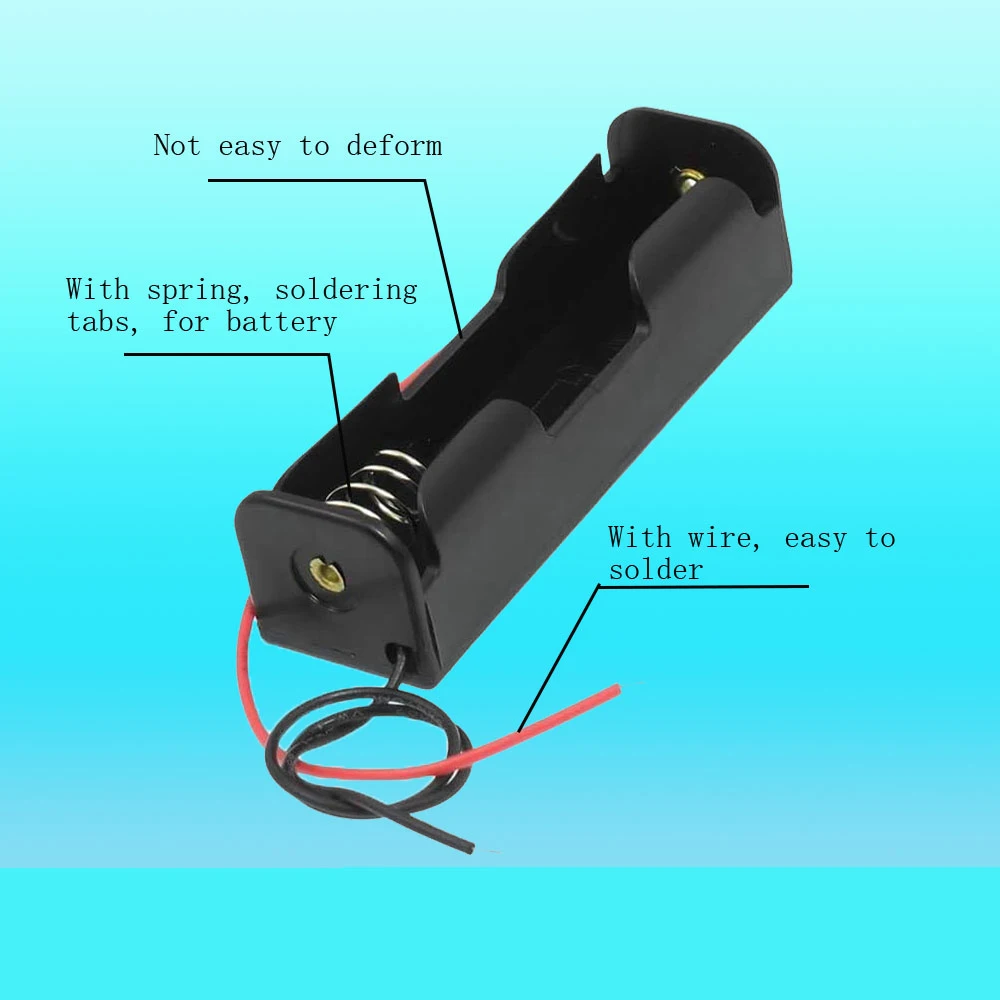 3.6V to 4.2V Power Bank Cases 10pcs 18650 Battery Holder High Quality Plastic Battery Storage Box Case Not Include Battery