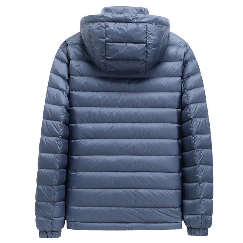SHAN BAO Winter Merk Warm mannen Losse Capuchon Donsjack Klassieke Stijl Badge Plus Size Lichtgewicht Donsjack 5XL 6XL 7XL