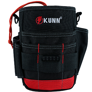 KUNN Nhỏ Thợ Điện Dụng Cụ Túi Tiện Ích Ziptop Dụng Cụ Dây Túi, Nhỏ Gọn Đầu Dây Rút Khóa Công Cụ Túi Đựng Đồ Có Điều Chỉnh Shoul