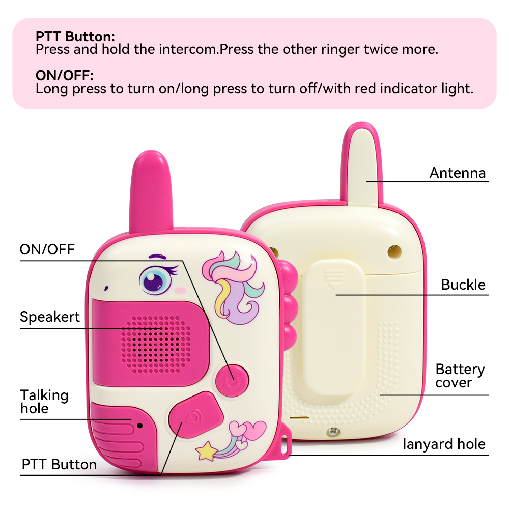 Children's Walkie Talkie Handheld Small Pager Parent-Child Wireless Outdoor Remote Intelligent Communication Puzzle Toy Gift