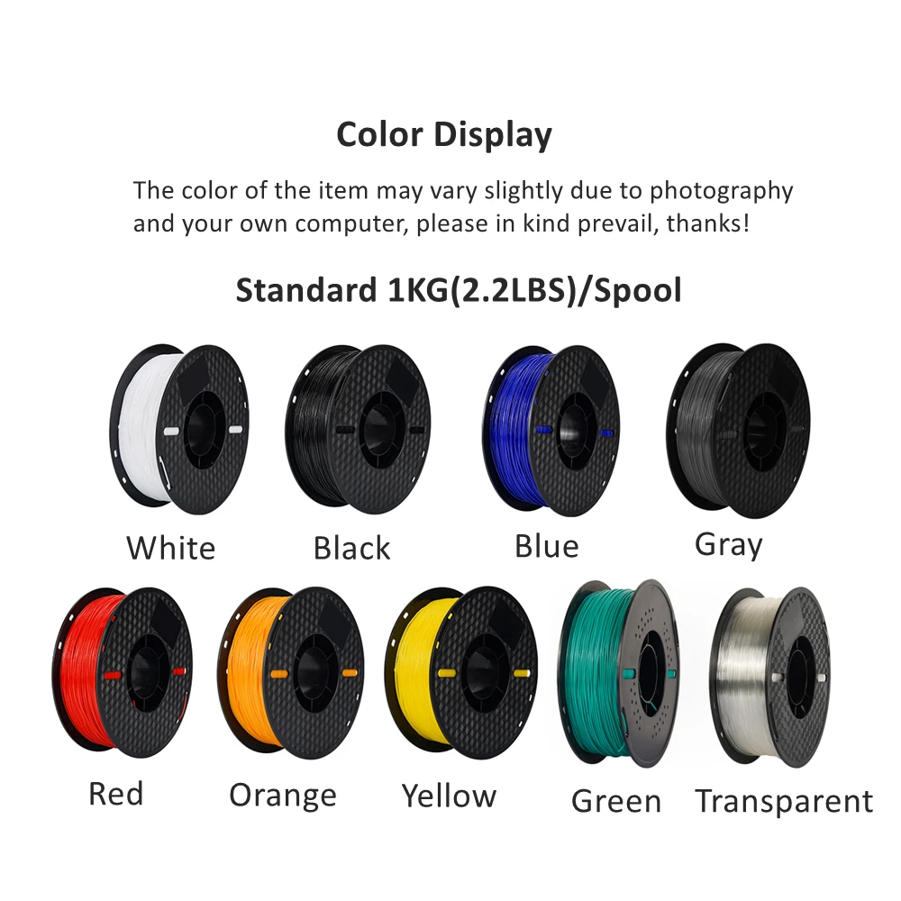 KINGROON 3D-Drucker-Filament, TPU, 1 kg, 1,75 mm, weiches, flexibles 3D-Druckmaterial, hohe Belastbarkeit, TPU-Kunststoff, Nettogewicht 1 kg/Rolle