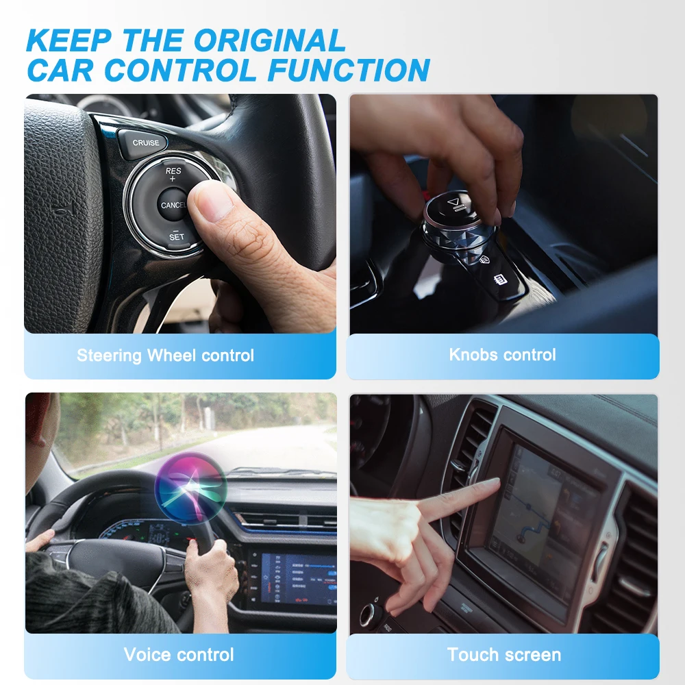 Nuevo Mini adaptador inalámbrico Carplay 2 en 1 y adaptador inalámbrico Android Auto con cable a Plug And Play inalámbrico para coches OEM 99%