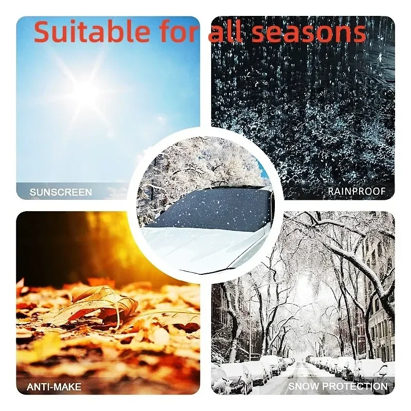 Auto Schnees child magnetische Winter Schnees child Front Windschutz scheibe Abdeckung Frostschutz Sonnenschutz Auto Abdeckung Para Coches