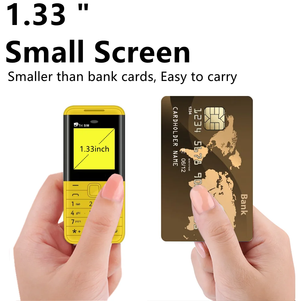 SERVO BM5310 3 SIM Card 3 Standby Mini telefono cellulare Registratore di chiamate automatiche Quadrante Bluetooth Quadrante di velocità Voce magica 1.3 "Piccolo telefono