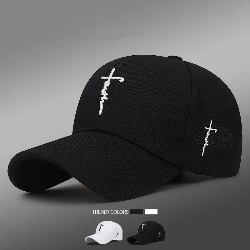 Gorra de béisbol con bordado de Cruz inglesa para hombre y mujer, gorro ajustable para jóvenes
