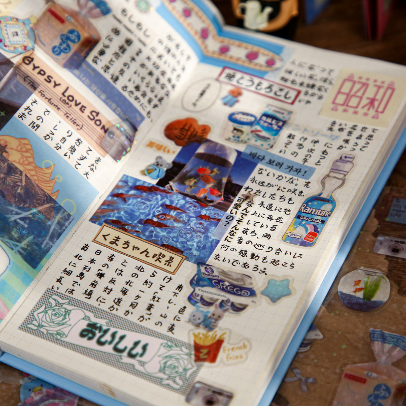 5pcs การ์ตูนโปร่งใสแฟลชสติกเกอร์ฟิล์ม Glitter ดาวน่ารักหมี Four-Leaf Clover สติกเกอร์ Kawaii โทรศัพท์สติกเกอร์ตกแต่ง