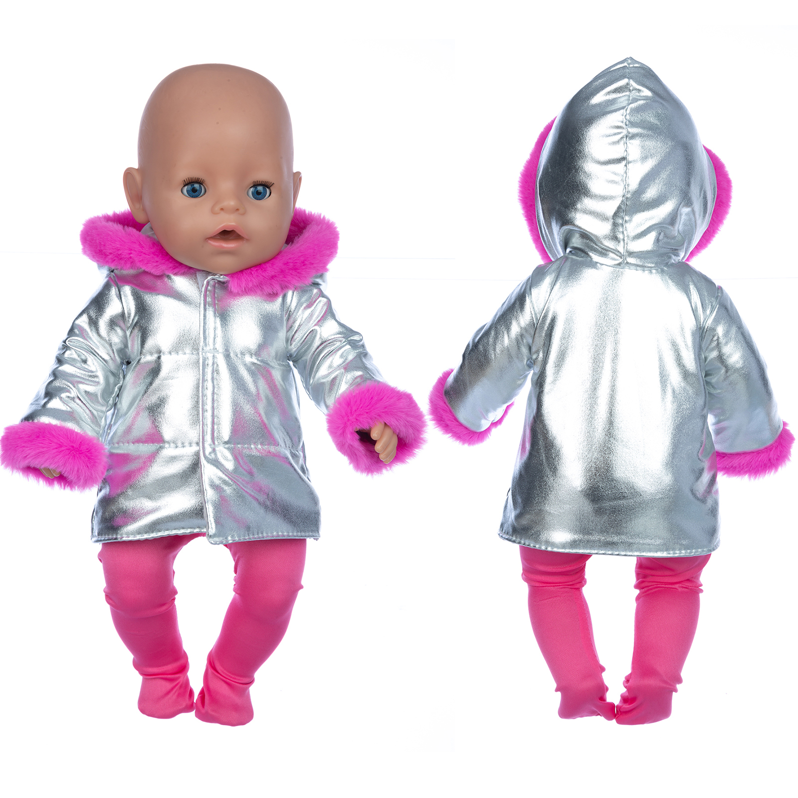 Nowa kurtka puchowa + legginsy ubranka dla lalek pasujące do 18 cali/43 cm nowonarodzone ubranka dla lalki akcesoria dla lalek Reborn