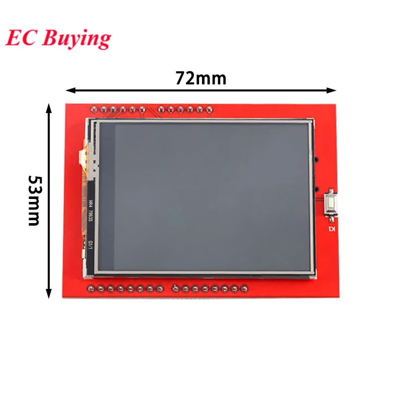 Módulo de pantalla táctil LCD TFT a Color de 2,4 pulgadas y 2,4 pulgadas, controlador HD 320*240 ILI9341 para placa de desarrollo Arduino R3 Mega2560