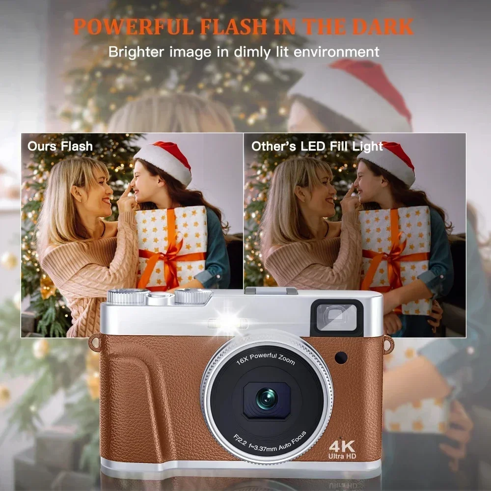 48 Million Pixel HD Digital Camera Retro Shooting Viewfinder Electronic Anti-Shake SLR Cameras Student Micro-Single Cam NEW