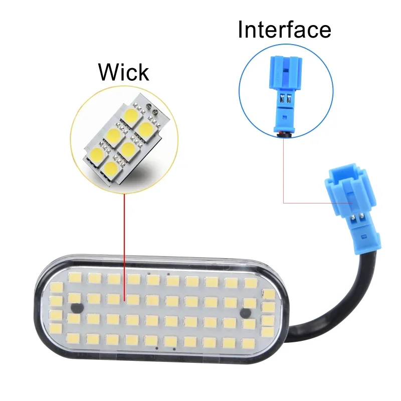 トランクライトテスラモデル Y 48 LED インテリア荷物オリジナルコネクタテールブーツ照明ランプ交換アクセサリー 2023