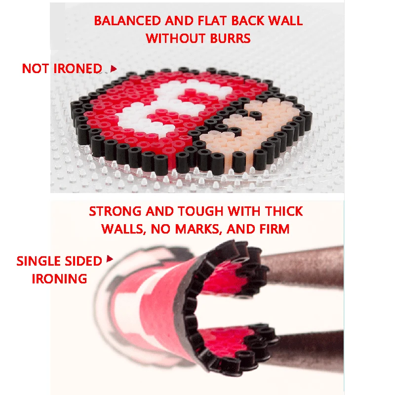 72 สี 5 มม./2.6 มม.ชุดละลายลูกปัด Pixel Art ปริศนา Hama ลูกปัด DIY 3D ปริศนา Handmade ของขวัญฟิวส์ลูกปัดชุดลูกปัดเหล็กของเล่น