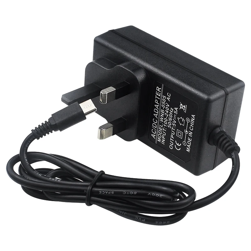 Блок питания 5 В, 5 А для Orange Pi 5 Pro / Max / Ultra / Plus / 4A / RV / RV2 USB Type-C Порт ЕС, США, Великобритания, вилка Raspberry Pi 5